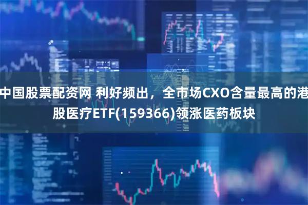中国股票配资网 利好频出，全市场CXO含量最高的港股医疗ETF(159366)领涨医药板块