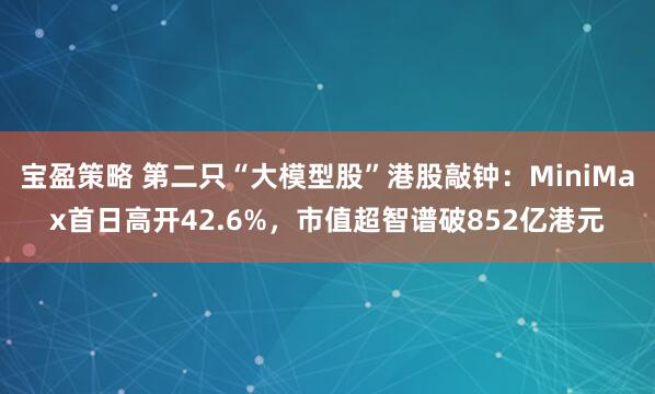 宝盈策略 第二只“大模型股”港股敲钟：MiniMax首日高开42.6%，市值超智谱破852亿港元